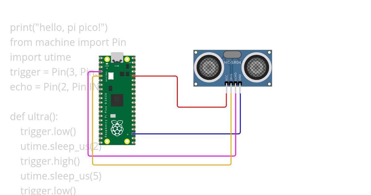 pico hc-sr04 simulation