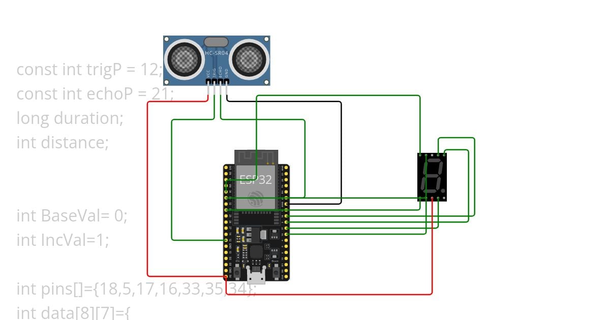 Nodemcu UltraSonic Sensor simulation