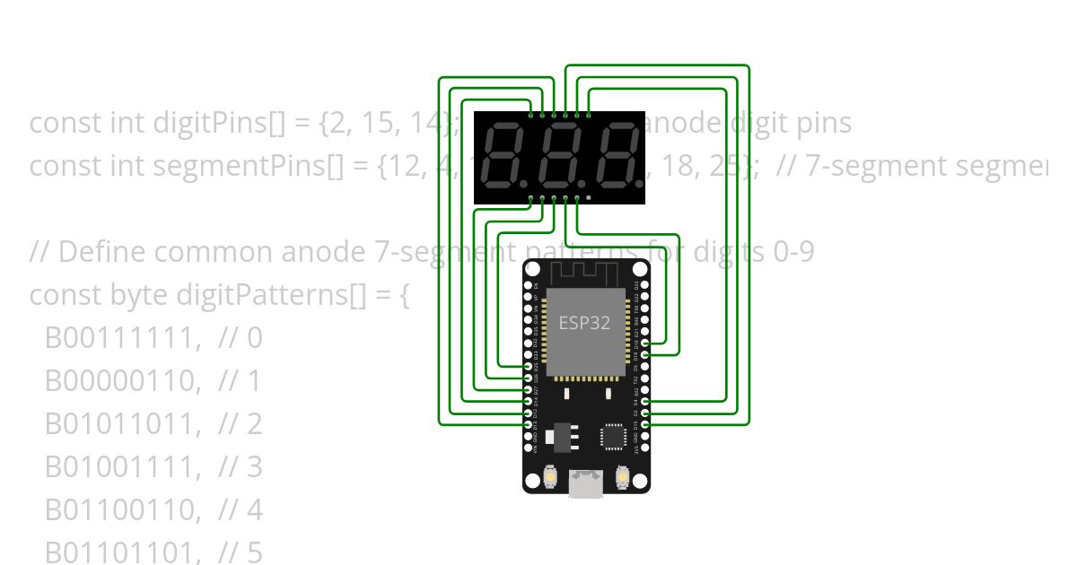 esp32-4-digit- simulation