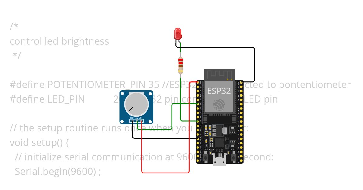 LED_POTENTIOMETER simulation