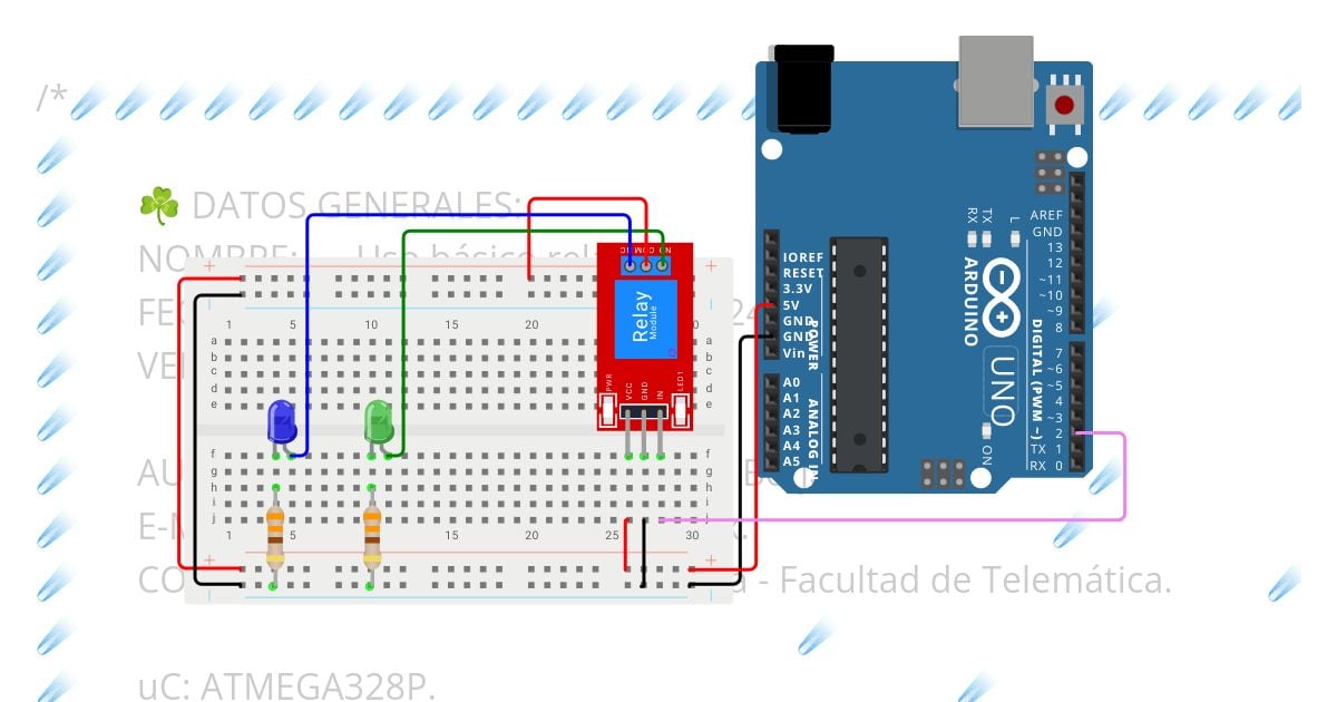 Arduino UNO - Relay  🔌 simulation