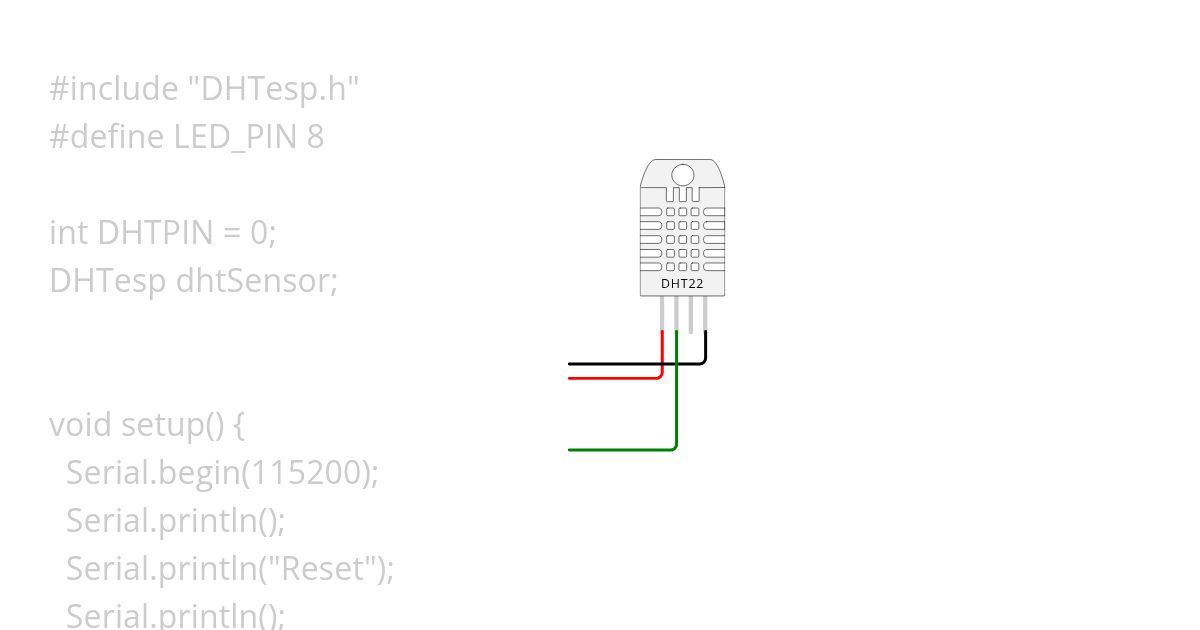 ESP32-C3 SuperMini DHT22 simulation