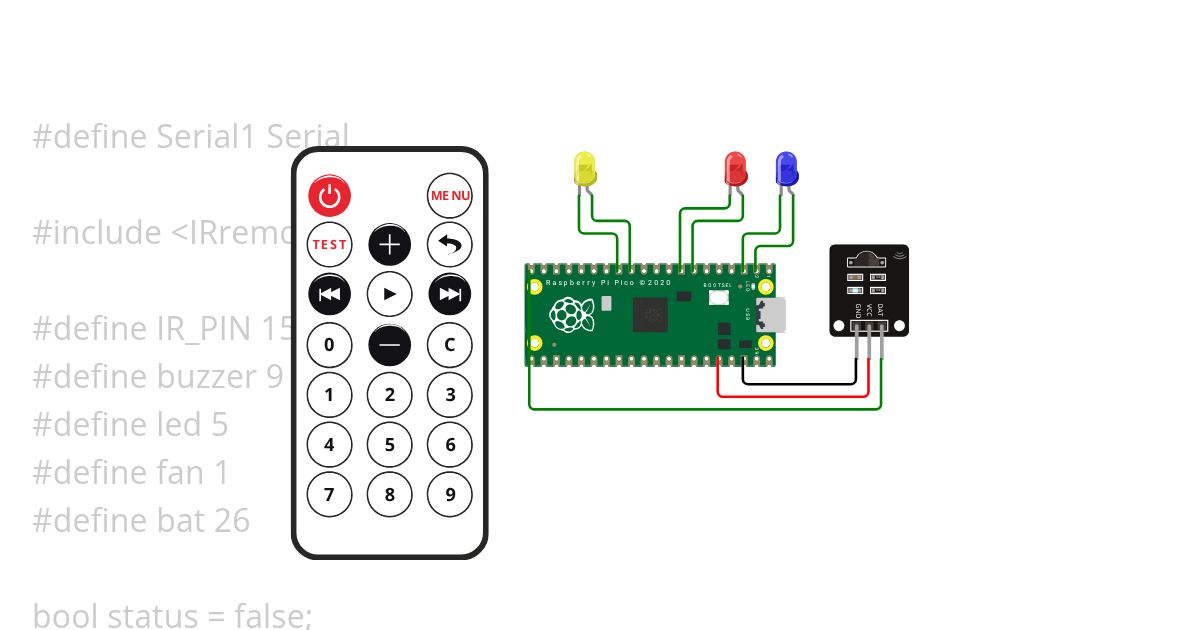 Pico IR Remote.ino  simulation