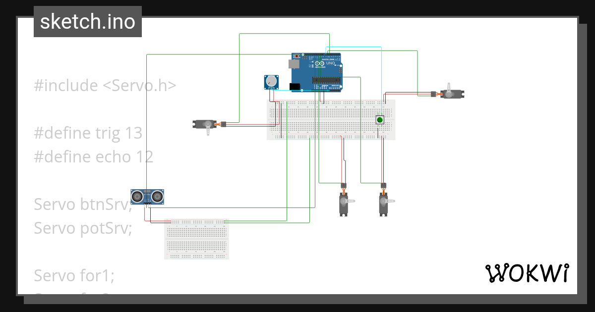 servos - Wokwi ESP32, STM32, Arduino Simulator