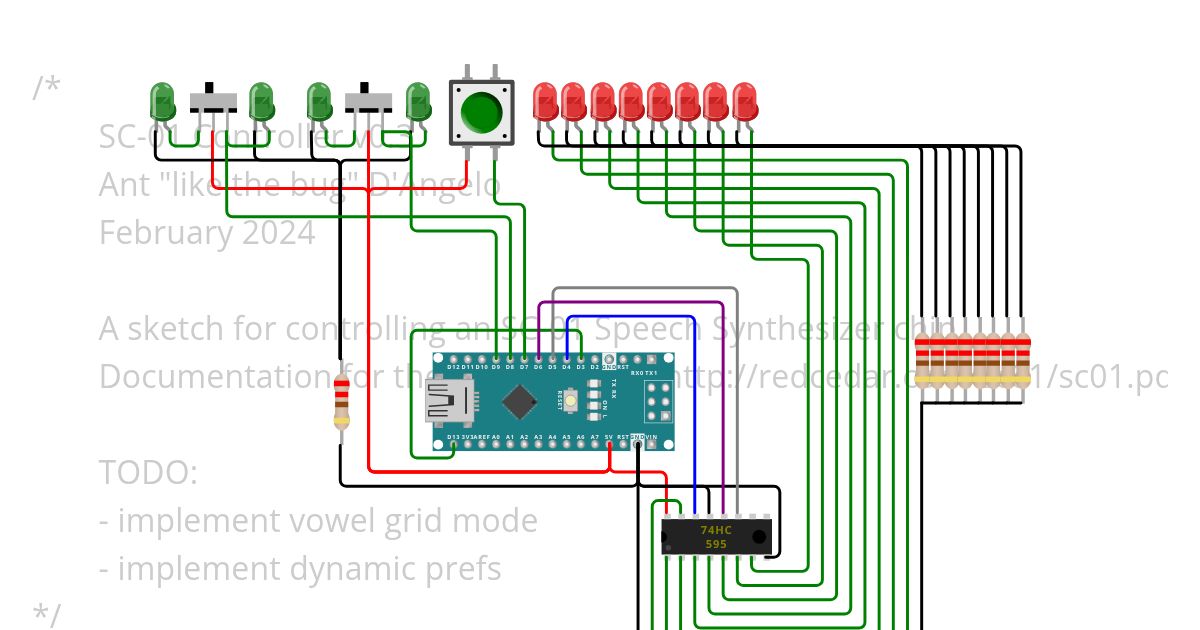 Arduino SC-01 Controller v0.3 simulation