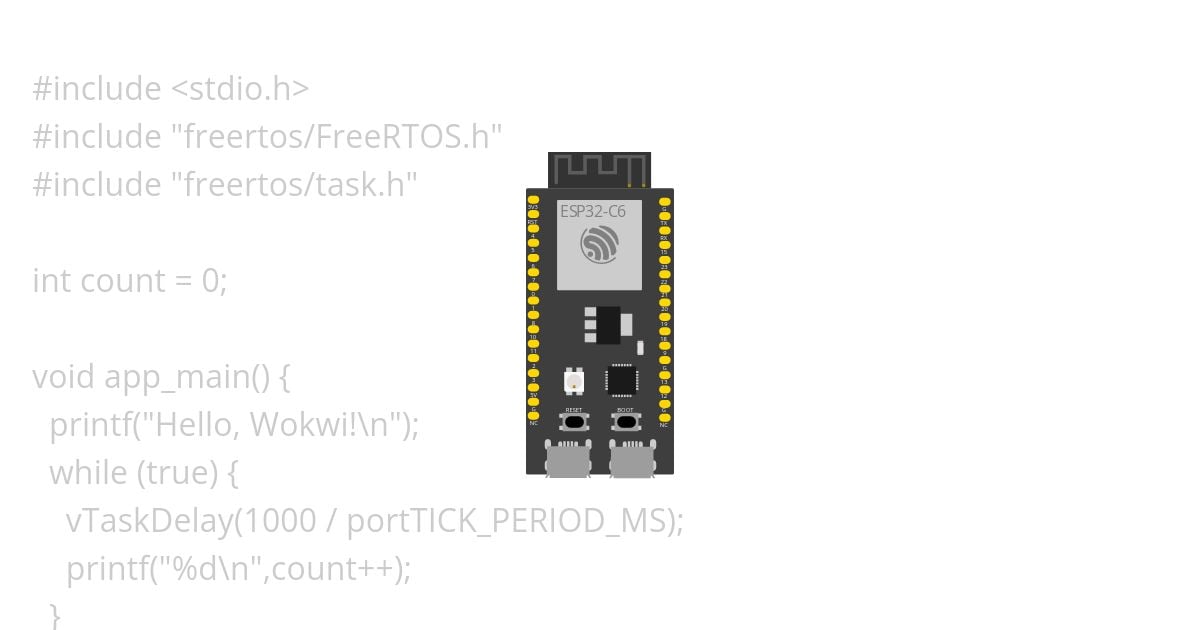 ESP32-C6 Count simulation