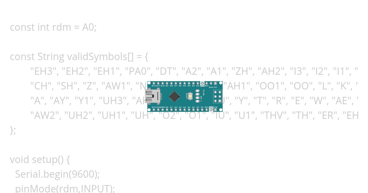 random phonemes simulation