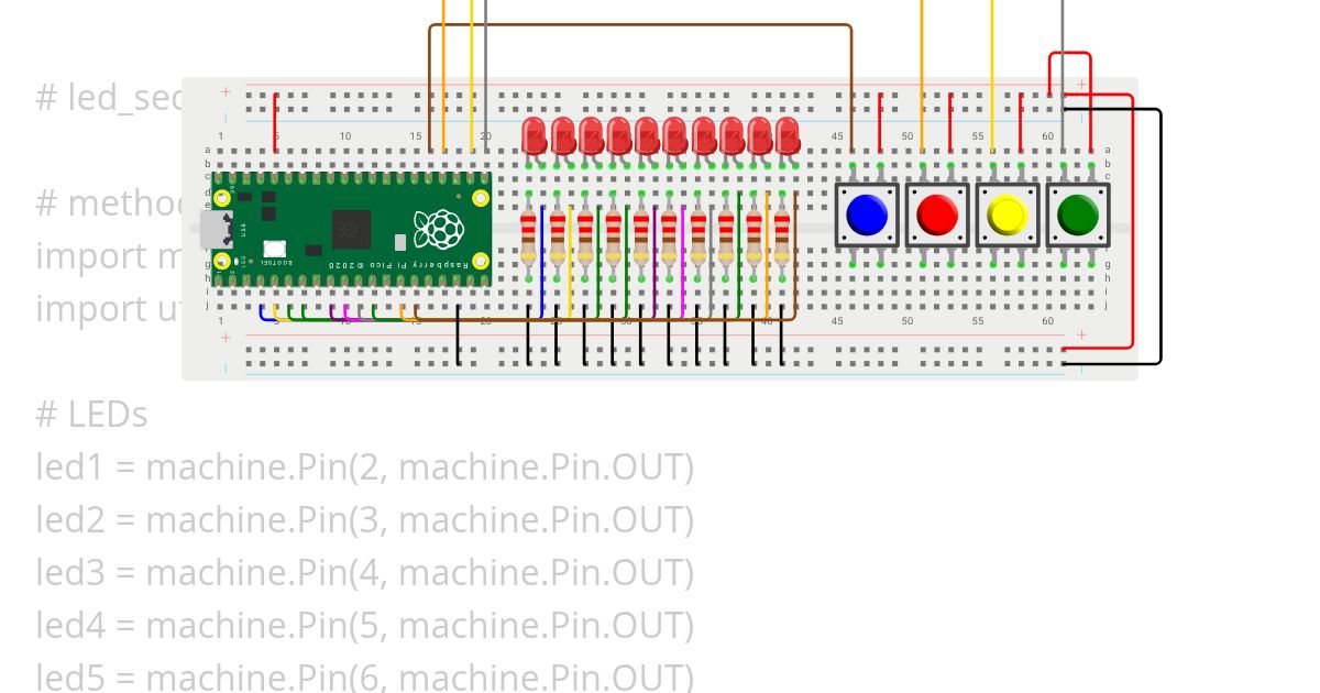 LED SEQUENCE PUSHBUTTON Copy simulation