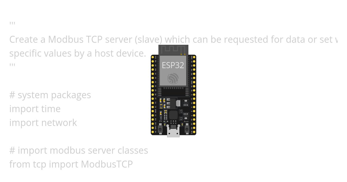 Modbus TCP Slave Copy simulation