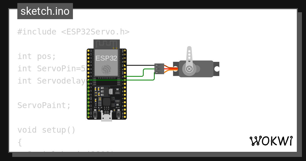 Esp32servo h wokwi esp32 stm32 arduino simulator