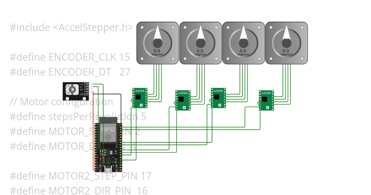 4revolution Stepper otor a4988 with rotary encoder with esp32 Copy (4)robot arms legs simulation