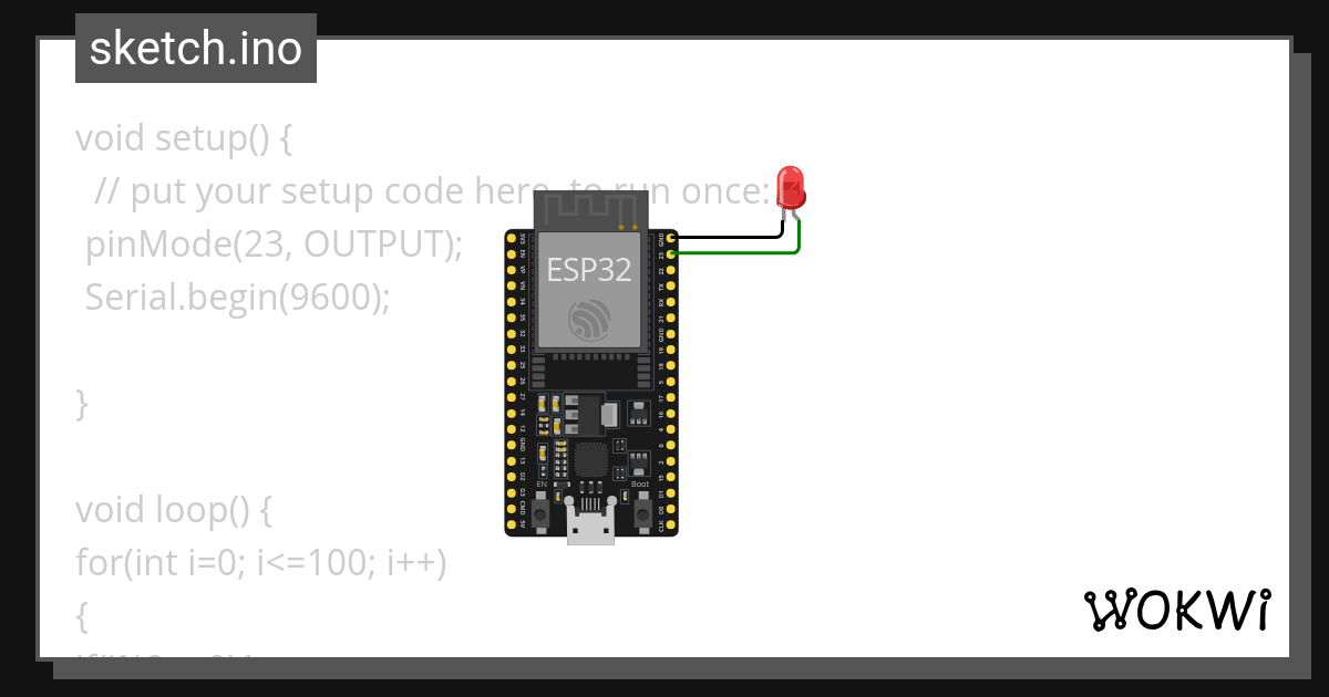 Brightness Odd/Even Wokwi ESP32, STM32, Arduino Simulator