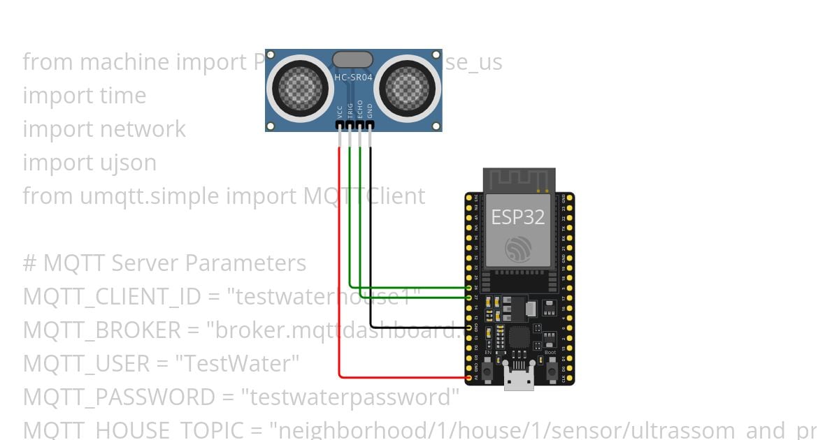 MQTT Project (House1 Sensors) simulation