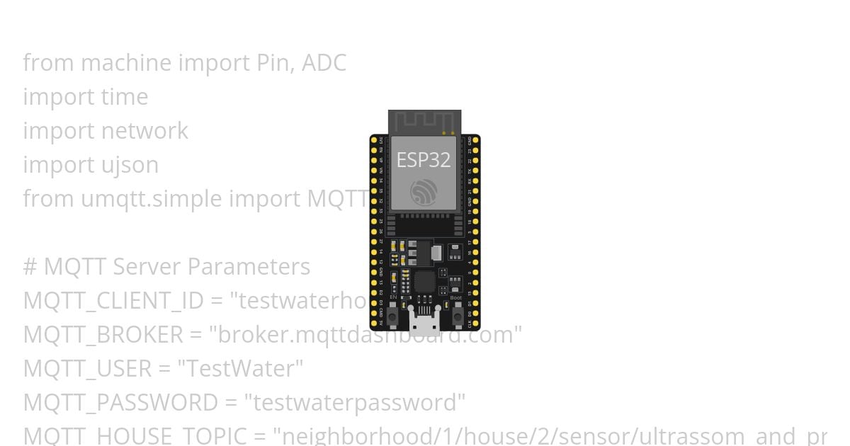 MQTT Project (House2 Sensors) simulation