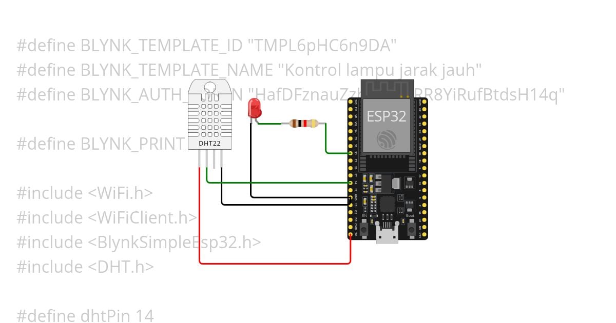 Kontrol lampu jarak jauh simulation