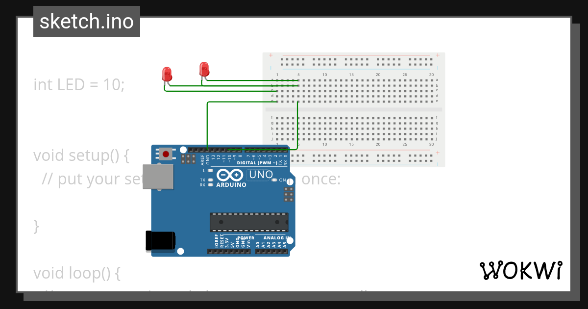 Breadboard Copy - Wokwi ESP32, STM32, Arduino Simulator