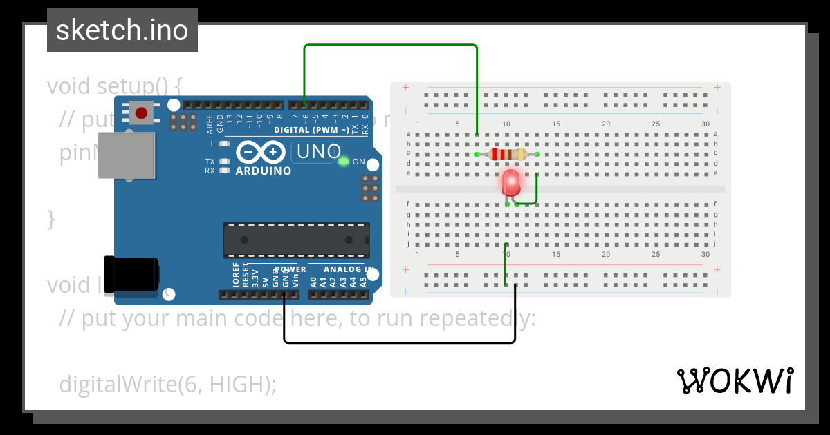 led - Wokwi ESP32, STM32, Arduino Simulator