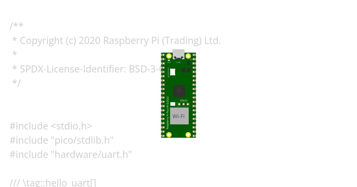 pico-examples-uart simulation