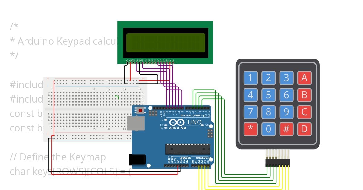 Calculator simulation