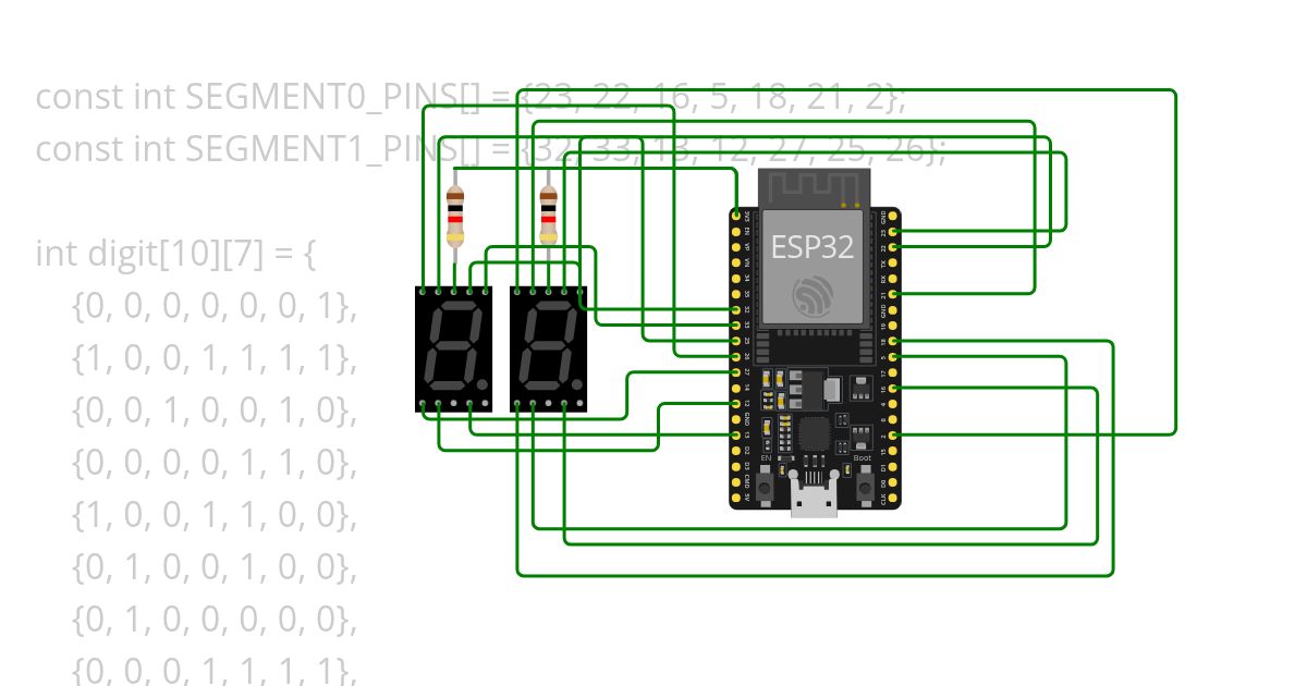 display 00 to 99  simulation