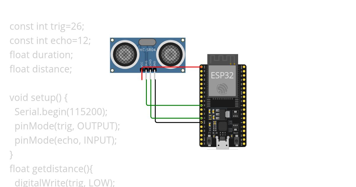 Ultra Sonic Sensor simulation