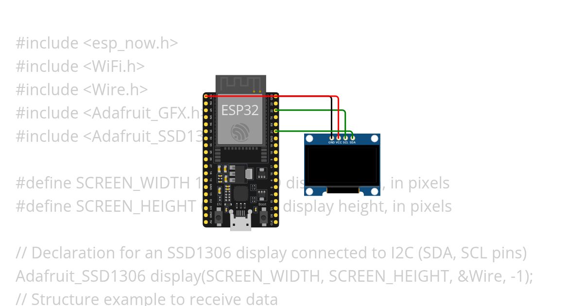 espnow oled simulation