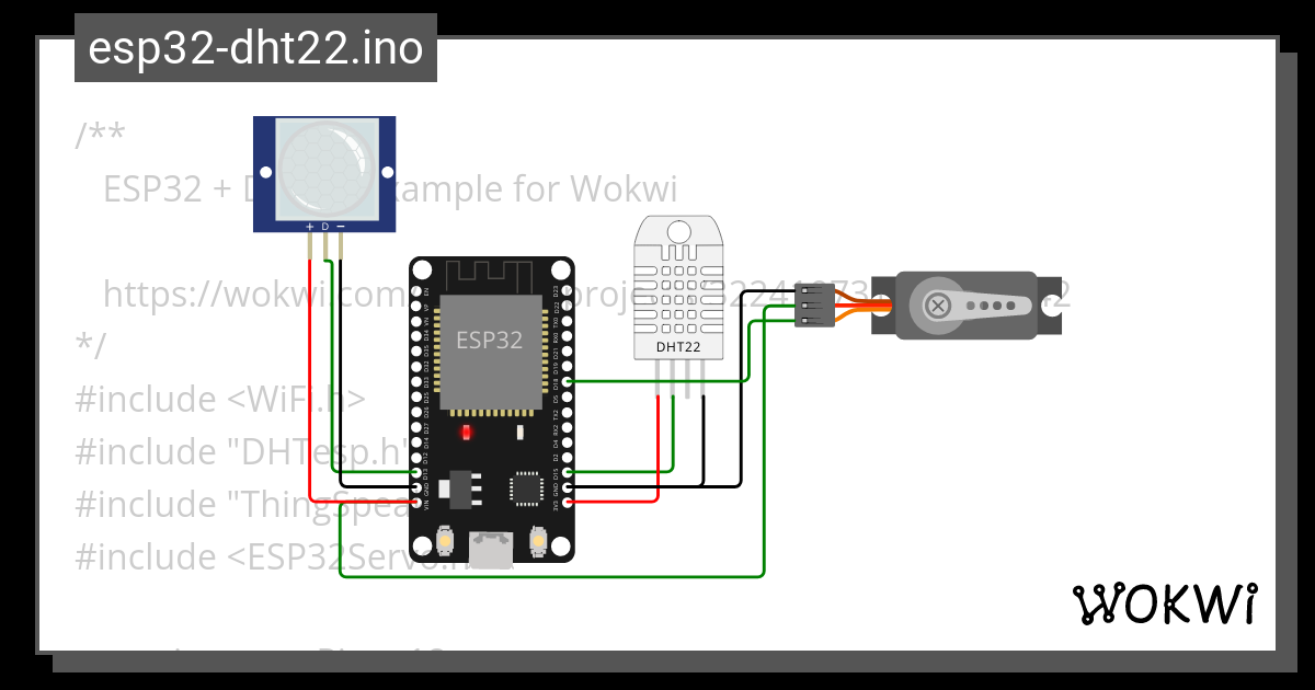 Esp Dht Thingspeak Copy Wokwi Esp Stm Arduino Simulator