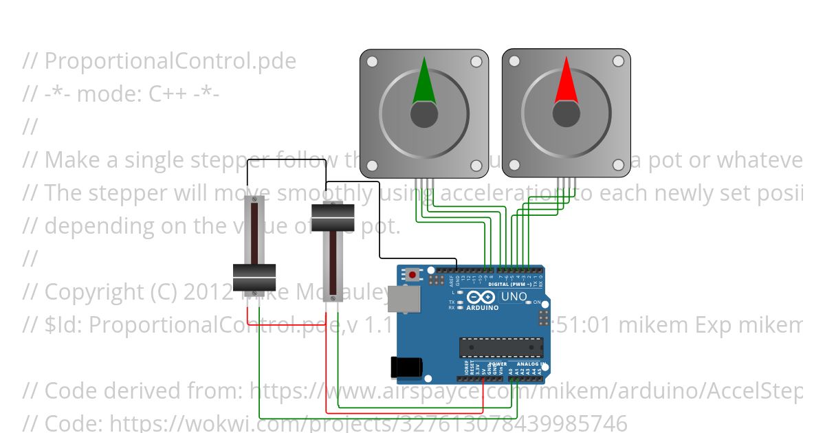 ProportionalControlAccelMultiStepper_my.ino simulation