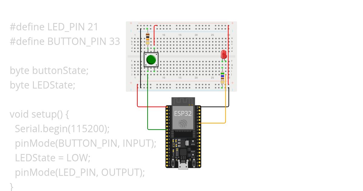 t6-button-led simulation
