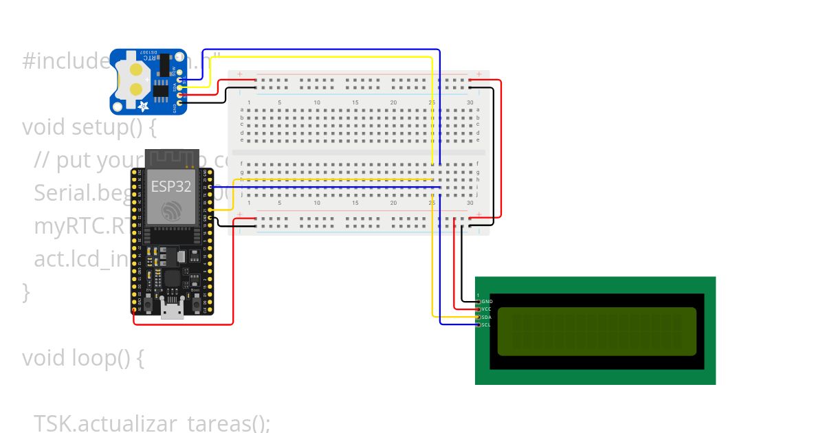 RTC JSON LCD simulation