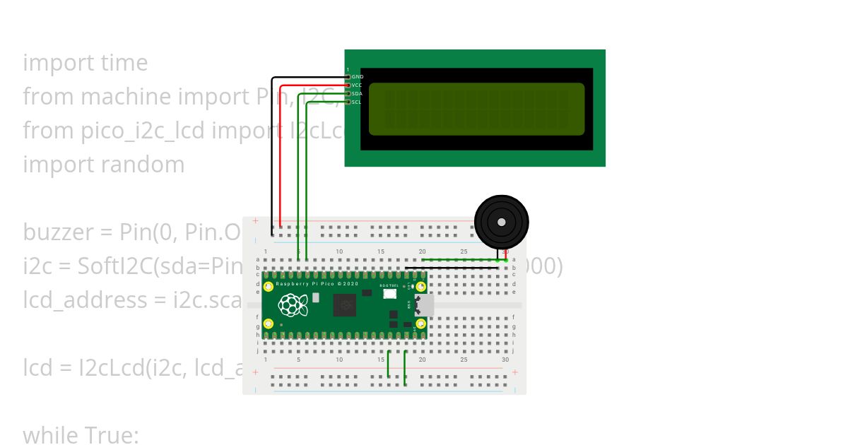 music generator using buzzer simulation