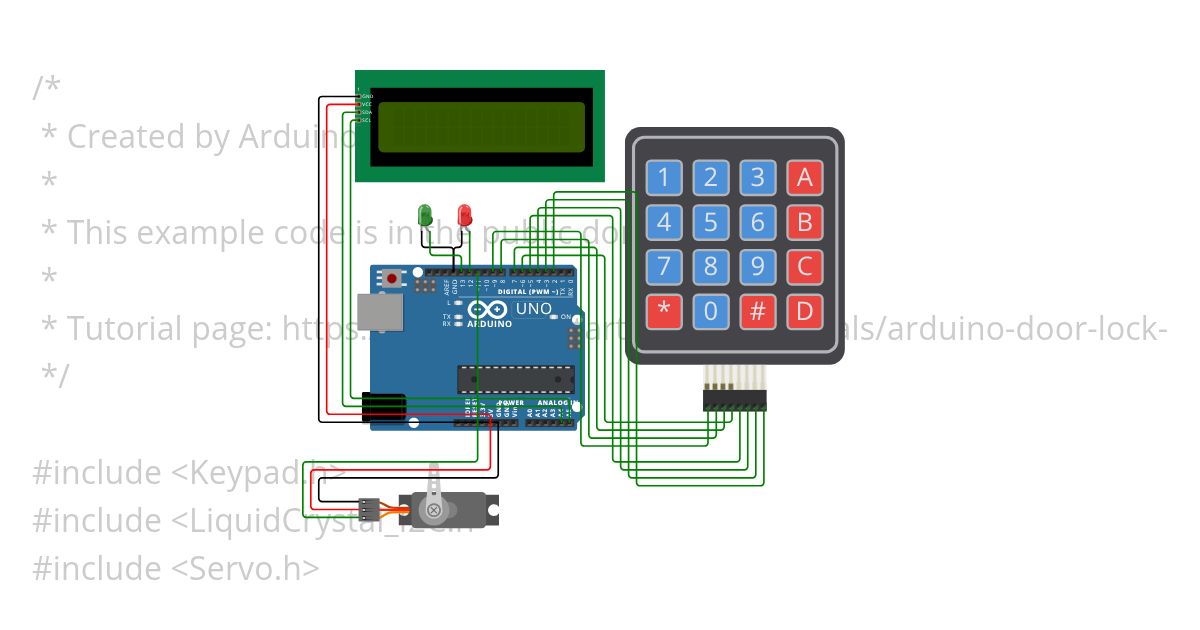 Smart lock simulation