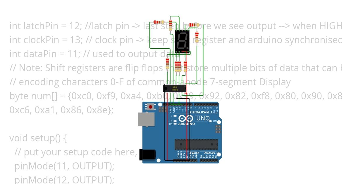 17.1 1-digit 7-segment Display simulation