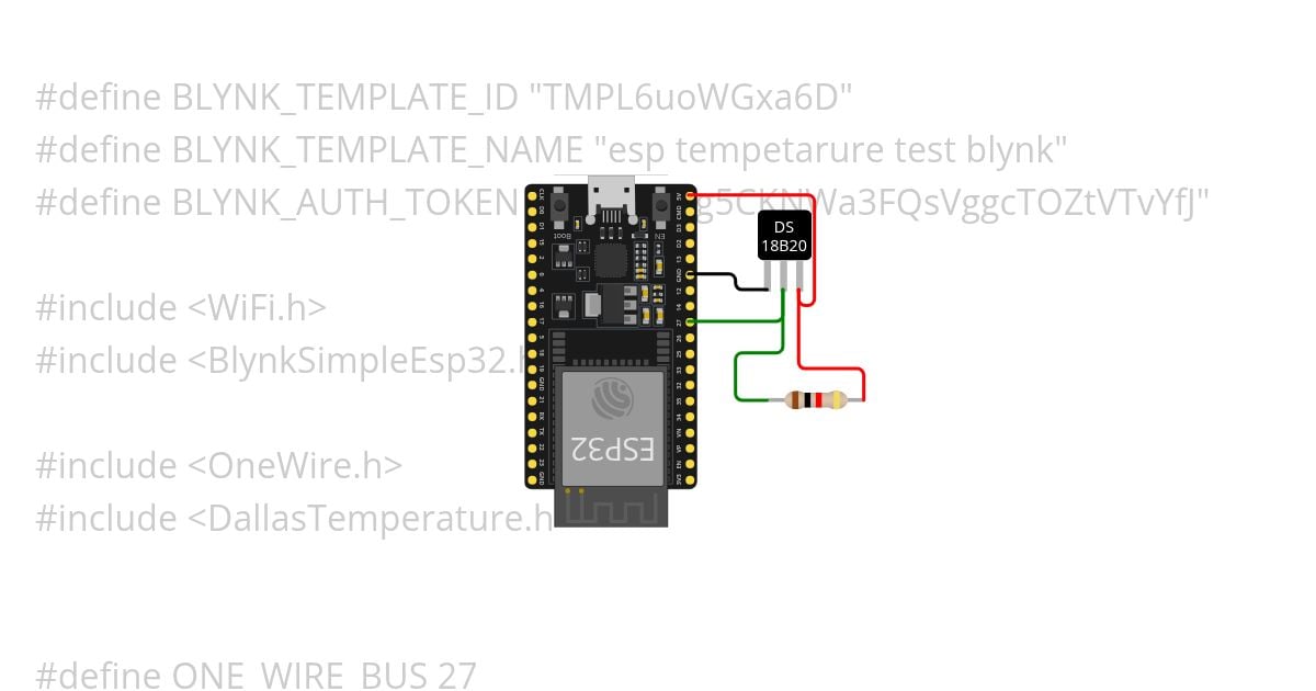 TEMPERATURE SENSOR ESP 32 TEST simulation