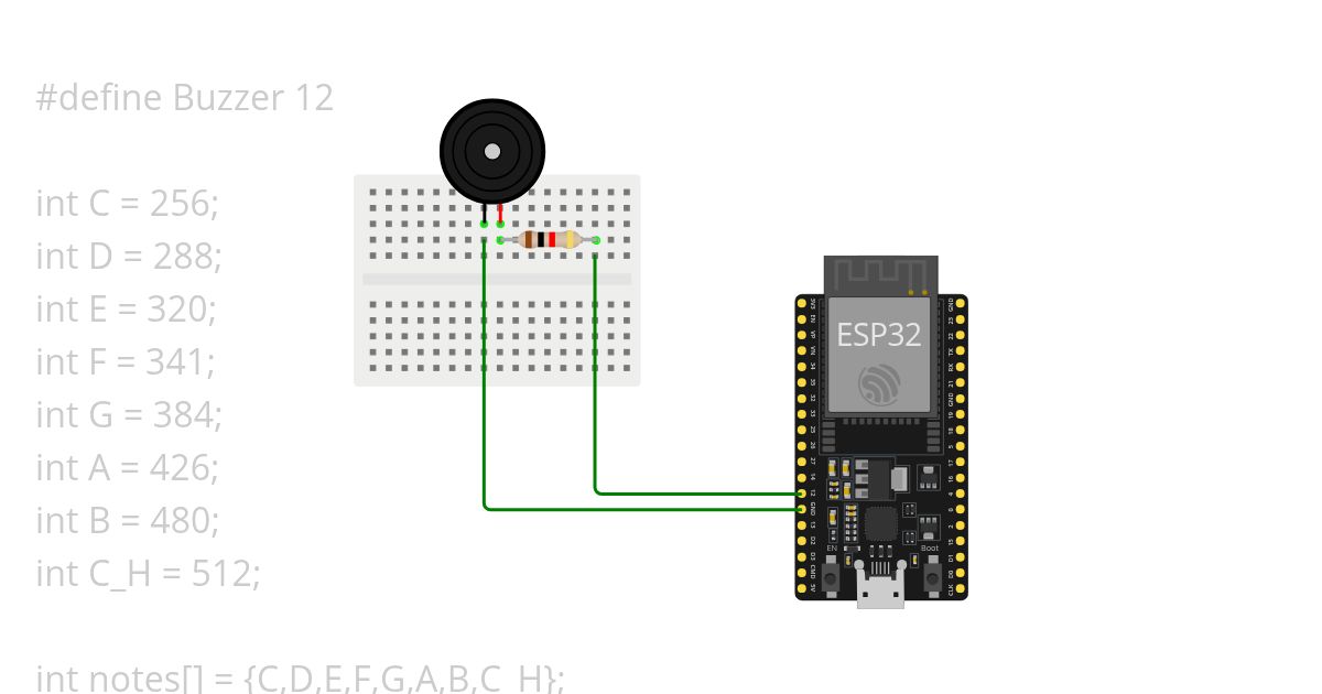Buzzer 1 simulation