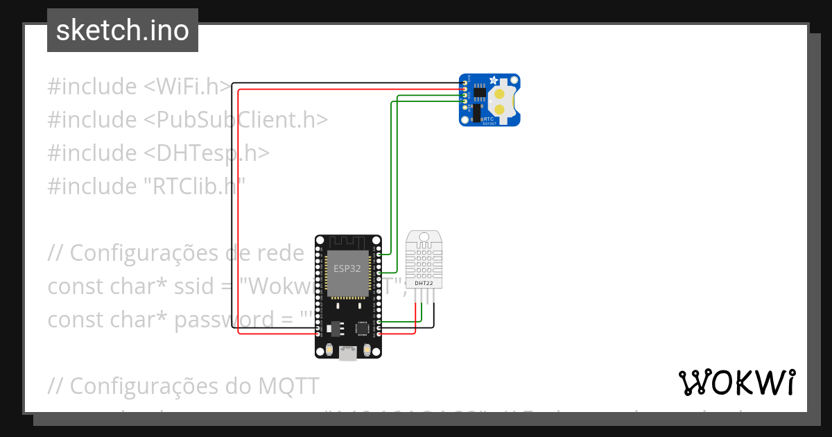 Sensor ID:1 - Wokwi ESP32, STM32, Arduino Simulator