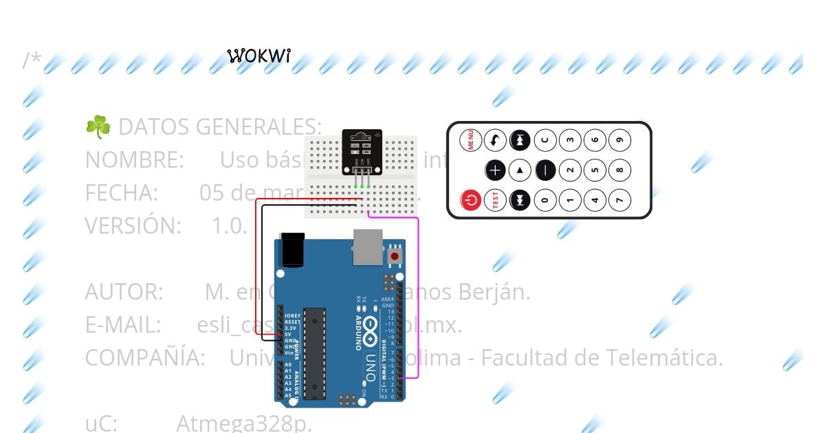 Arduino UNO - Control remoto IR 📱 simulation