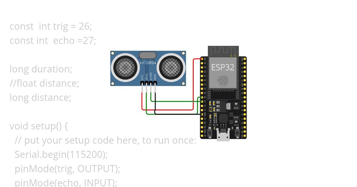 ultrasonic sensor Copy simulation