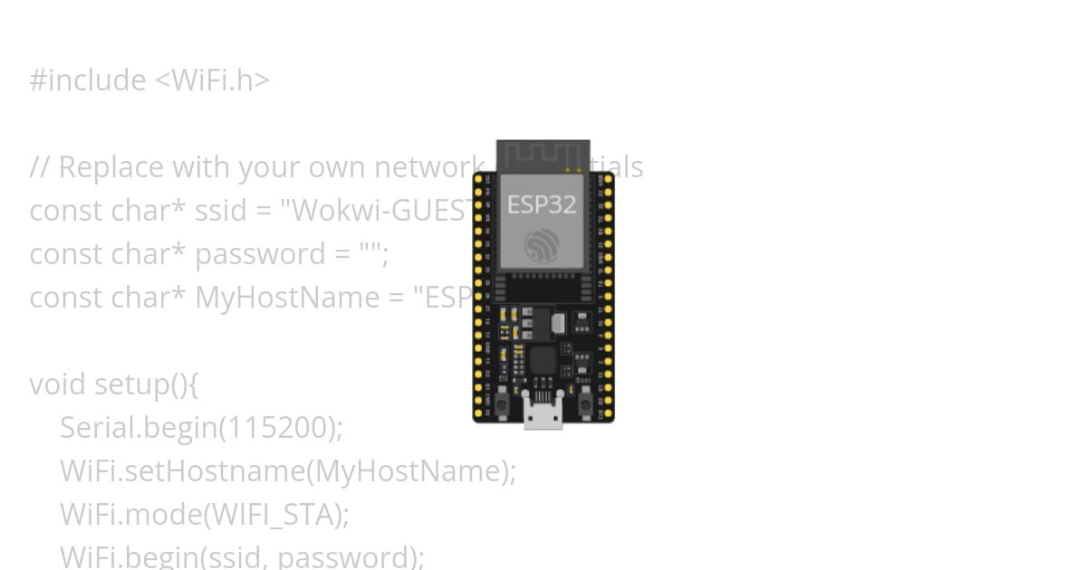 (exp 20)chnage the host name of esp 32 simulation
