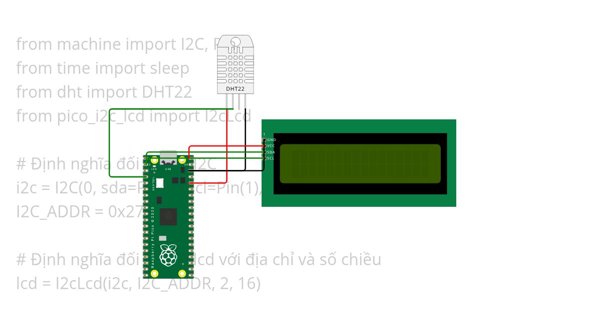 Pico with DHT22 simulation