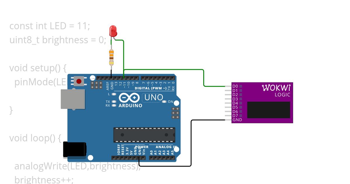 analogwrite simulation