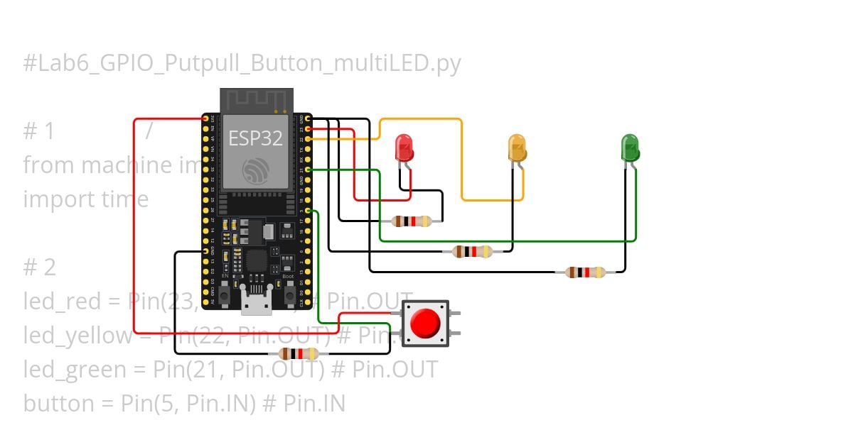 Lab6_GPIO_Putpull_Button_multiLED.py simulation