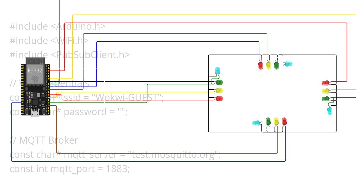 LR Traffic Light MQTT  simulation