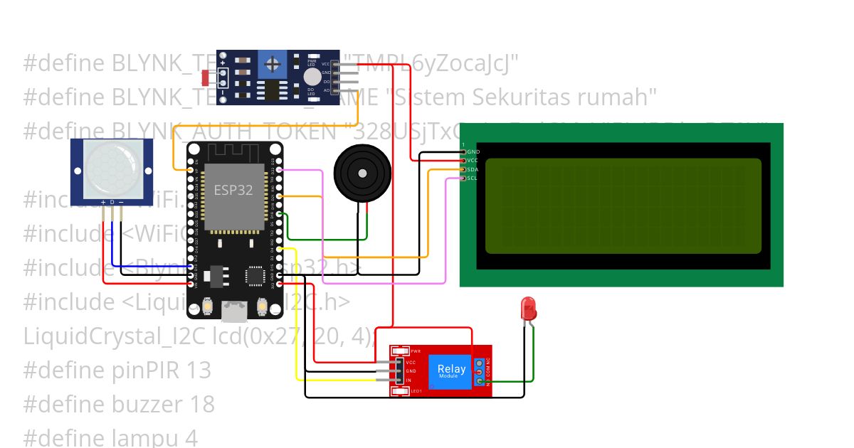 Sistem Sekuritas Rumah simulation