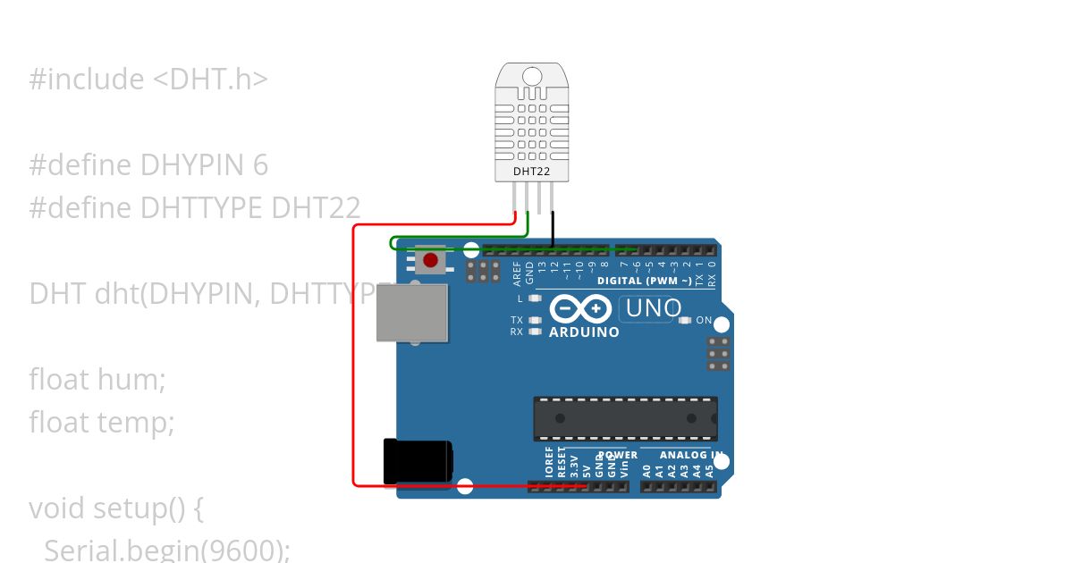  LESSON 8: DHT22 WITH ARDUINO TUTORIAL simulation