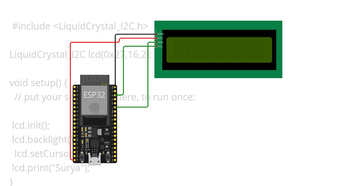 esp32 lcd simulation