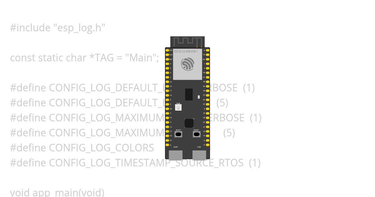 ESP-IDF Log  simulation