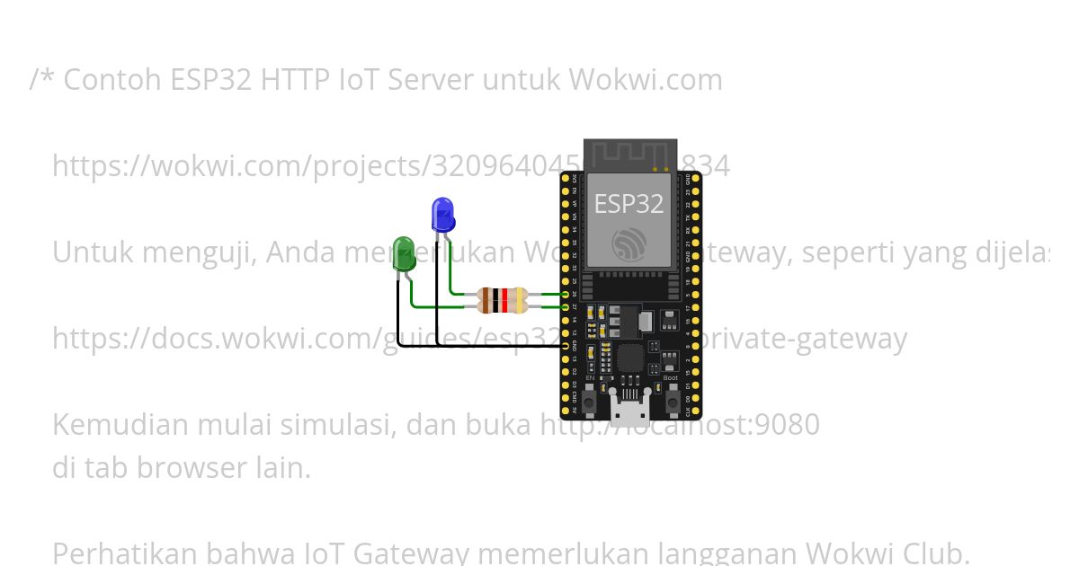 ESP32 HTTP Server simulation