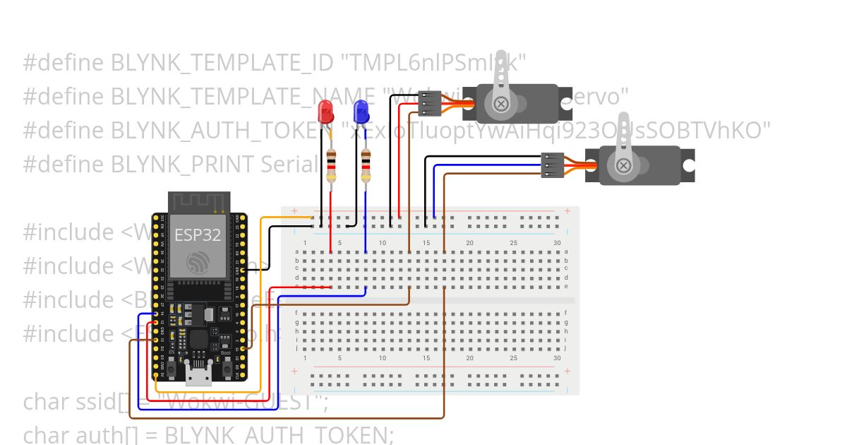 Servo n LED simulation