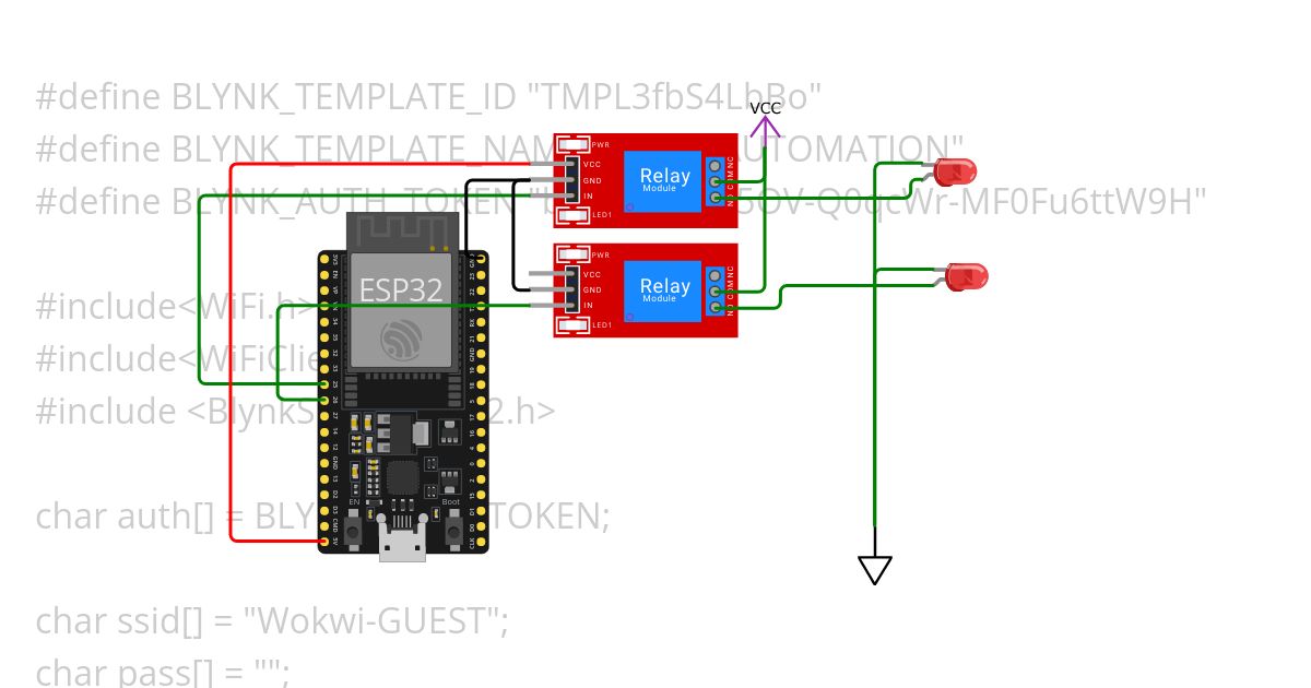 RELAY BLYNK simulation